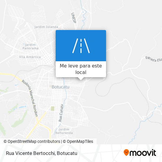 Rua Vicente Bertocchi mapa