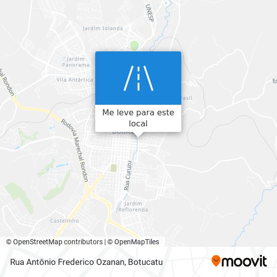 Rua Antônio Frederico Ozanan mapa