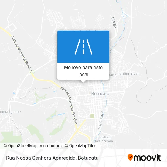 Rua Nossa Senhora Aparecida mapa