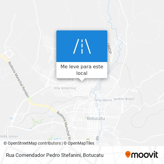 Rua Comendador Pedro Stefanini mapa