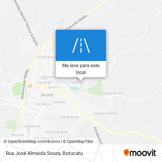 Rua José Almeida Souza mapa