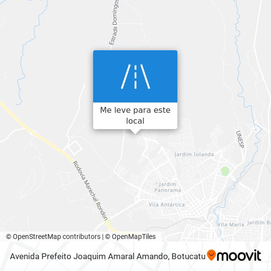 Avenida Prefeito Joaquim Amaral Amando mapa