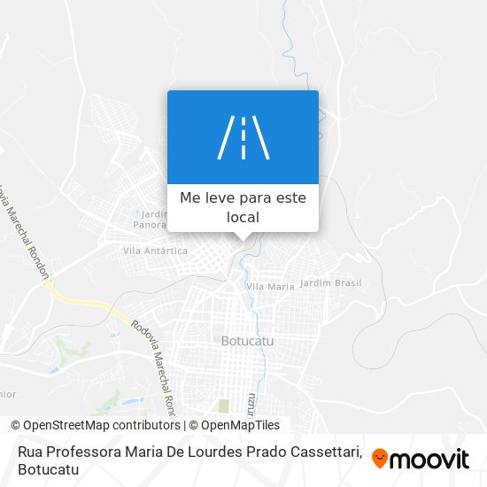 Rua Professora Maria De Lourdes Prado Cassettari mapa