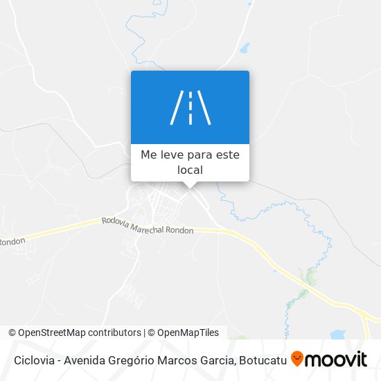 Ciclovia - Avenida Gregório Marcos Garcia mapa