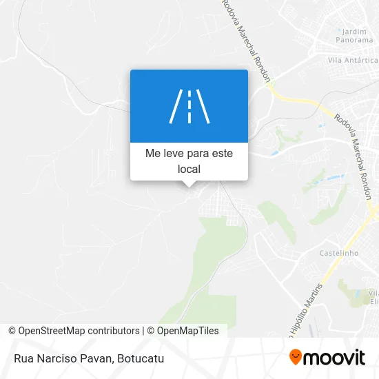 Rua Narciso Pavan mapa