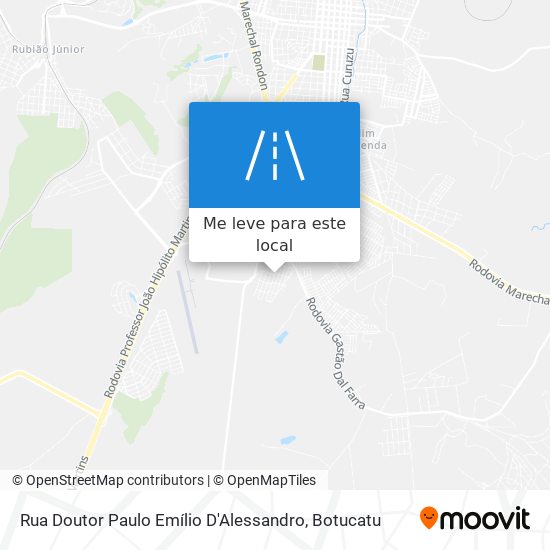 Rua Doutor Paulo Emílio D'Alessandro mapa