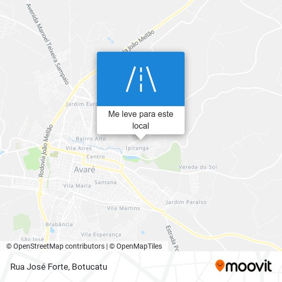 Rua José Forte mapa