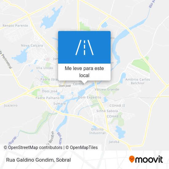 Rua Galdino Gondim mapa