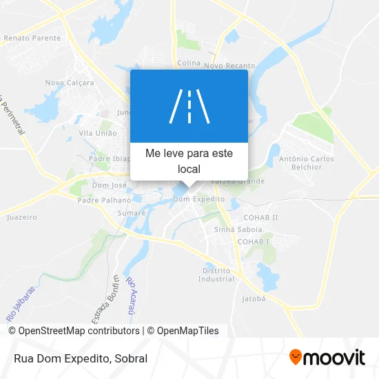 Rua Dom Expedito mapa