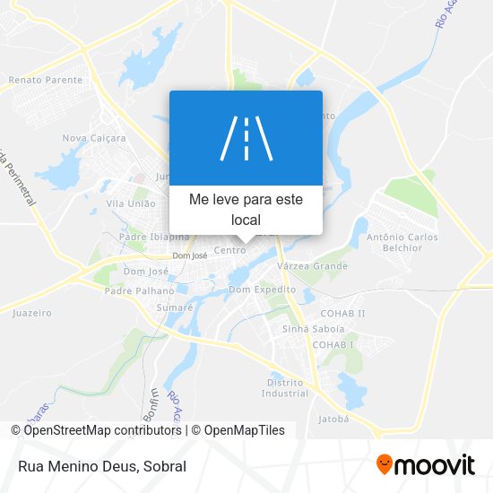 Rua Menino Deus mapa