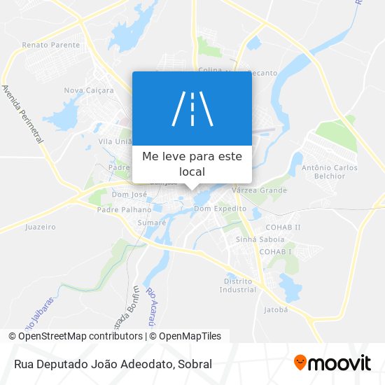 Rua Deputado João Adeodato mapa