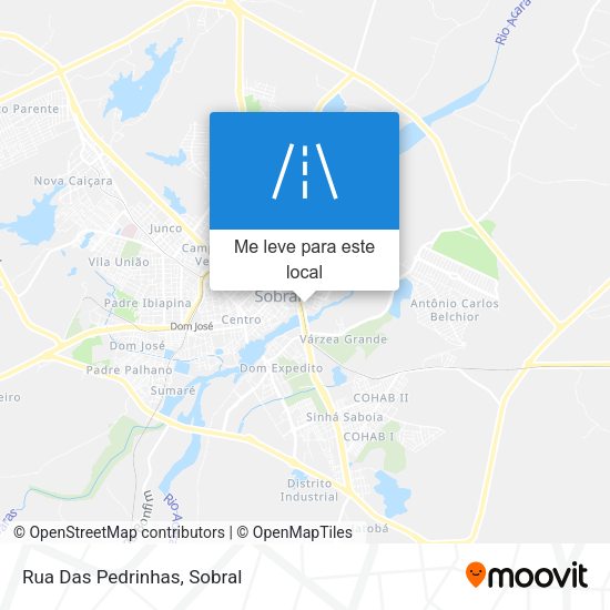 Rua Das Pedrinhas mapa