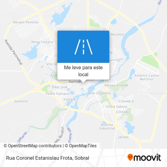 Rua Coronel Estanislau Frota mapa