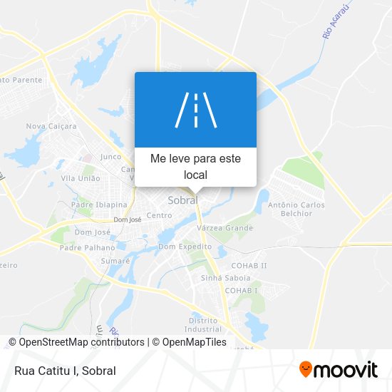 Rua Catitu I mapa