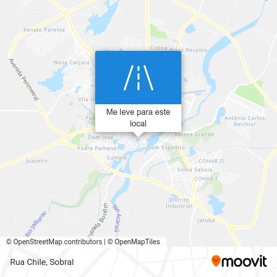 Rua Chile mapa