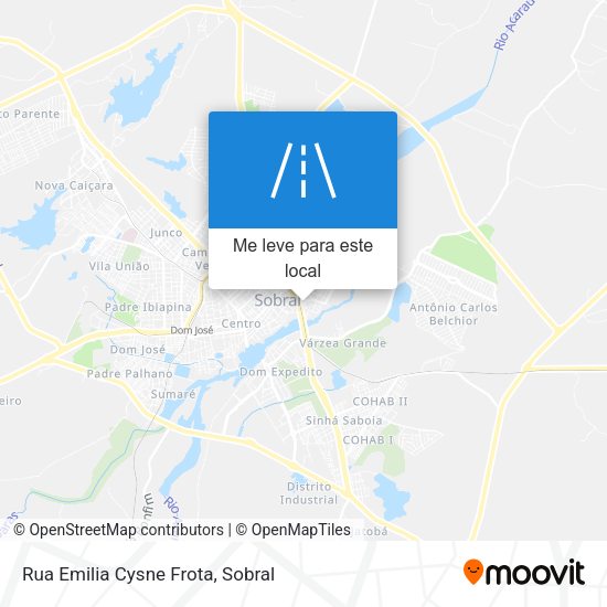 Rua Emilia Cysne Frota mapa