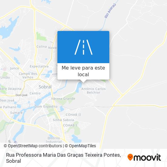 Rua Professora Maria Das Graças Teixeira Pontes mapa