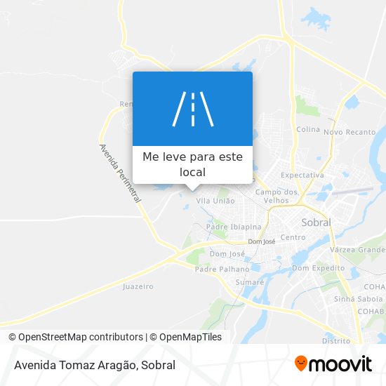 Avenida Tomaz Aragão mapa