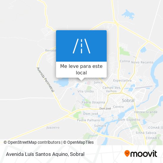 Avenida Luís Santos Aquino mapa