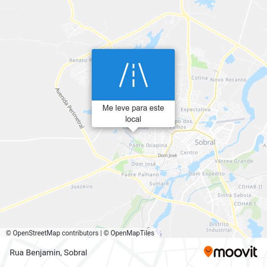 Rua Benjamin mapa