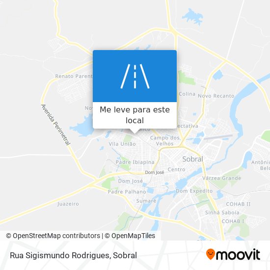 Rua Sigismundo Rodrigues mapa