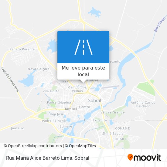 Rua Maria Alice Barreto Lima mapa