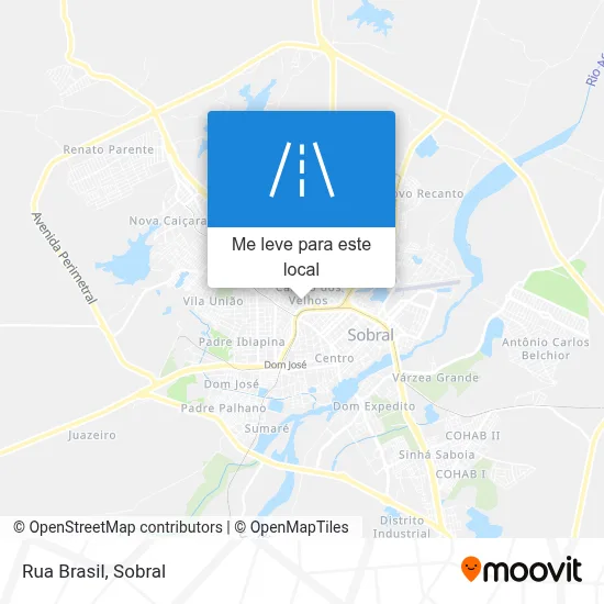 Rua Brasil mapa