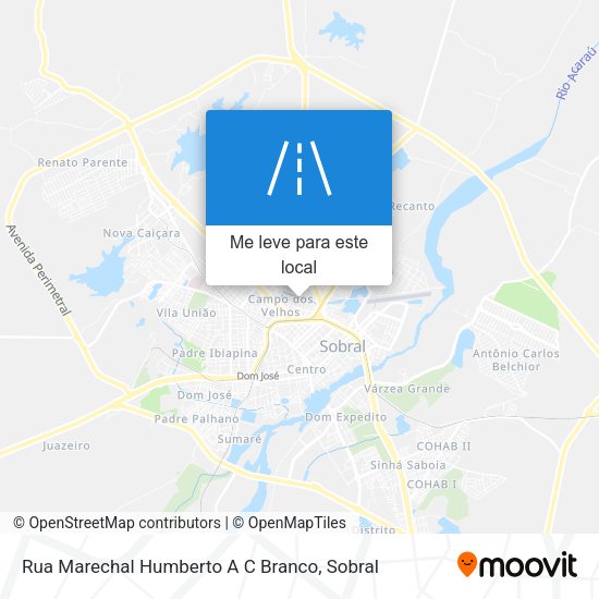 Rua Marechal Humberto A C Branco mapa