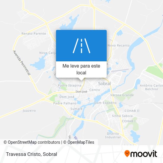 Travessa Cristo mapa