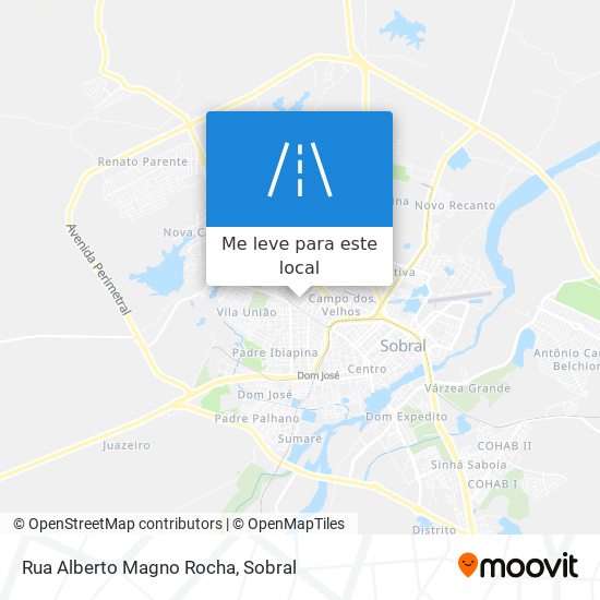 Rua Alberto Magno Rocha mapa