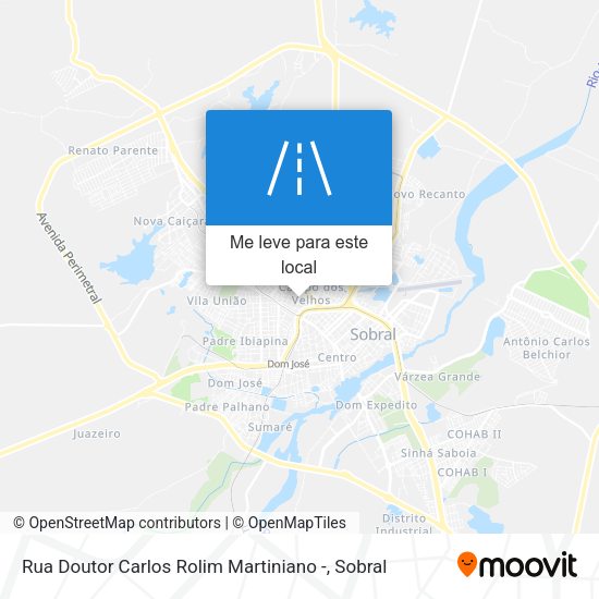 Rua Doutor Carlos Rolim Martiniano - mapa
