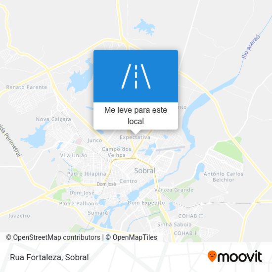 Rua Fortaleza mapa