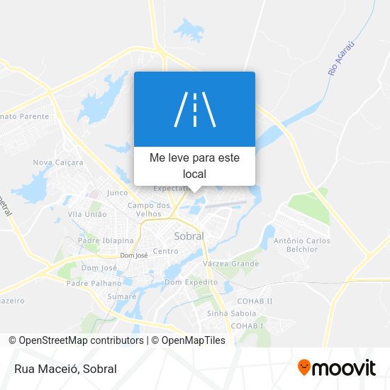 Rua Maceió mapa