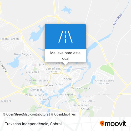 Travessa Independência mapa