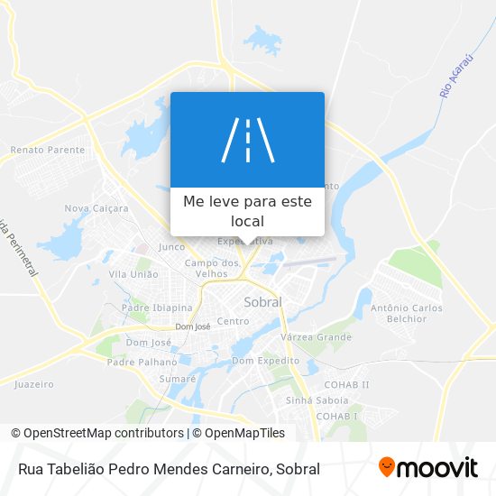 Rua Tabelião Pedro Mendes Carneiro mapa