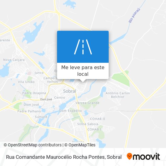 Rua Comandante Maurocélio Rocha Pontes mapa
