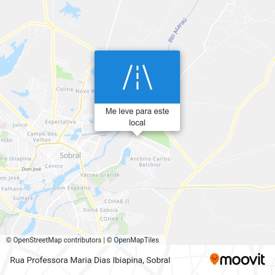 Rua Professora Maria Dias Ibiapina mapa