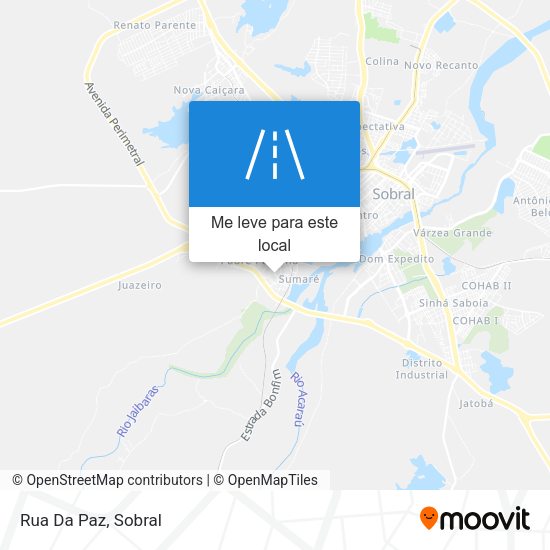 Rua Da Paz mapa