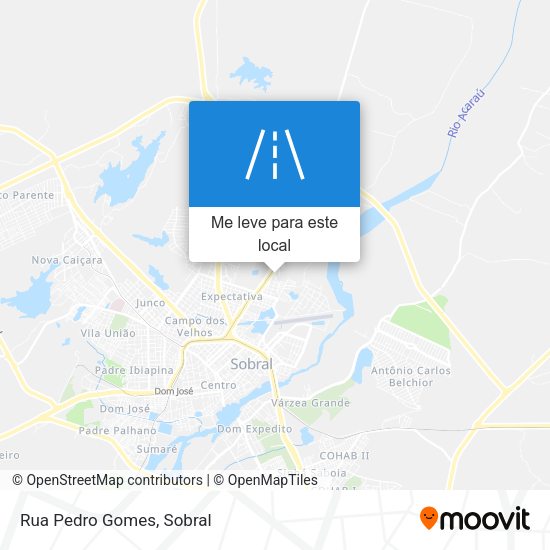 Rua Pedro Gomes mapa