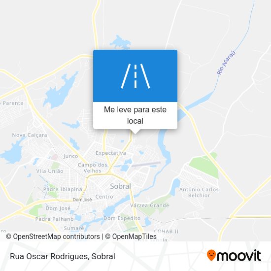 Rua Oscar Rodrigues mapa