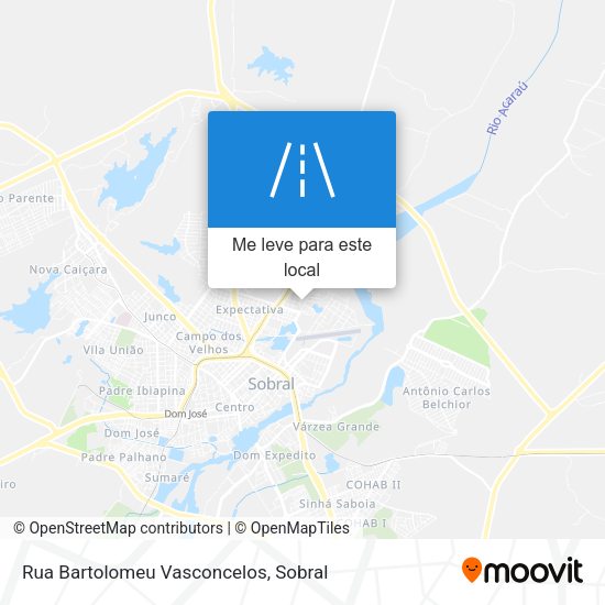 Rua Bartolomeu Vasconcelos mapa