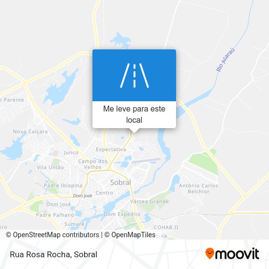 Rua Rosa Rocha mapa