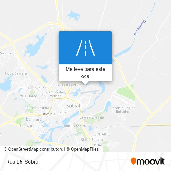 Rua L6 mapa
