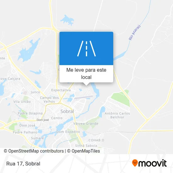 Rua 17 mapa