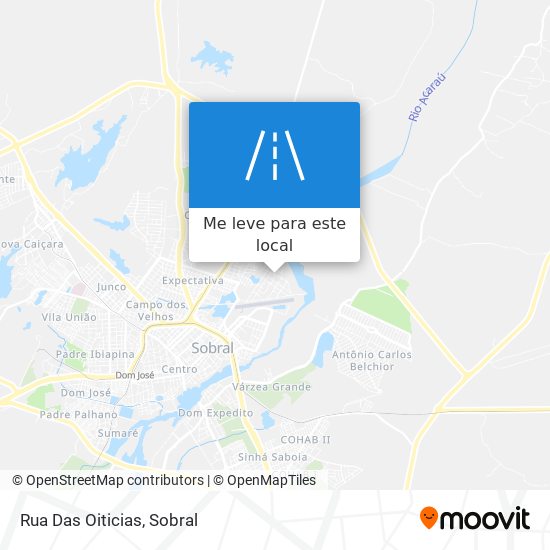 Rua Das Oiticias mapa