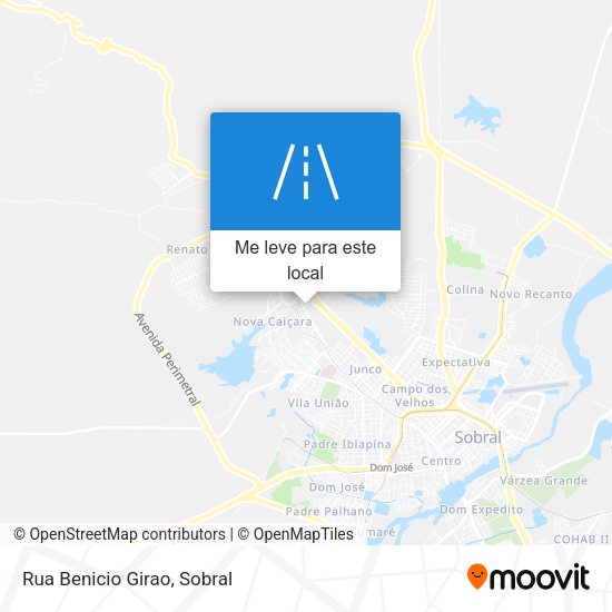 Rua Benicio Girao mapa