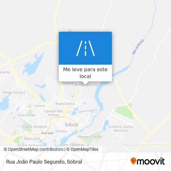 Rua João Paulo Segundo mapa