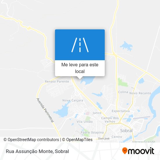 Rua Assunção Monte mapa