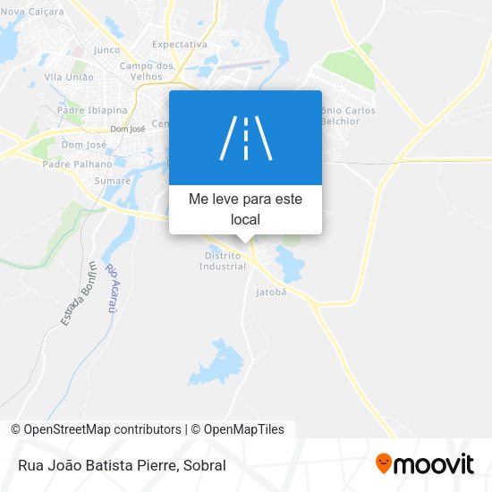 Rua João Batista Pierre mapa