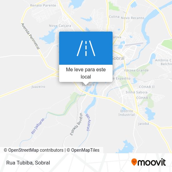 Rua Tubiba mapa